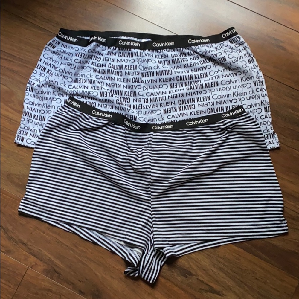 Calvin Klein sleep shorts set